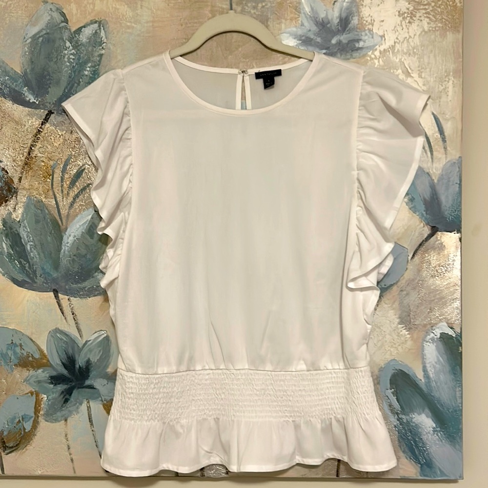 Ann Taylor Smocked Waist Top
